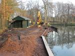 Plaatsing damwand bij De Puls